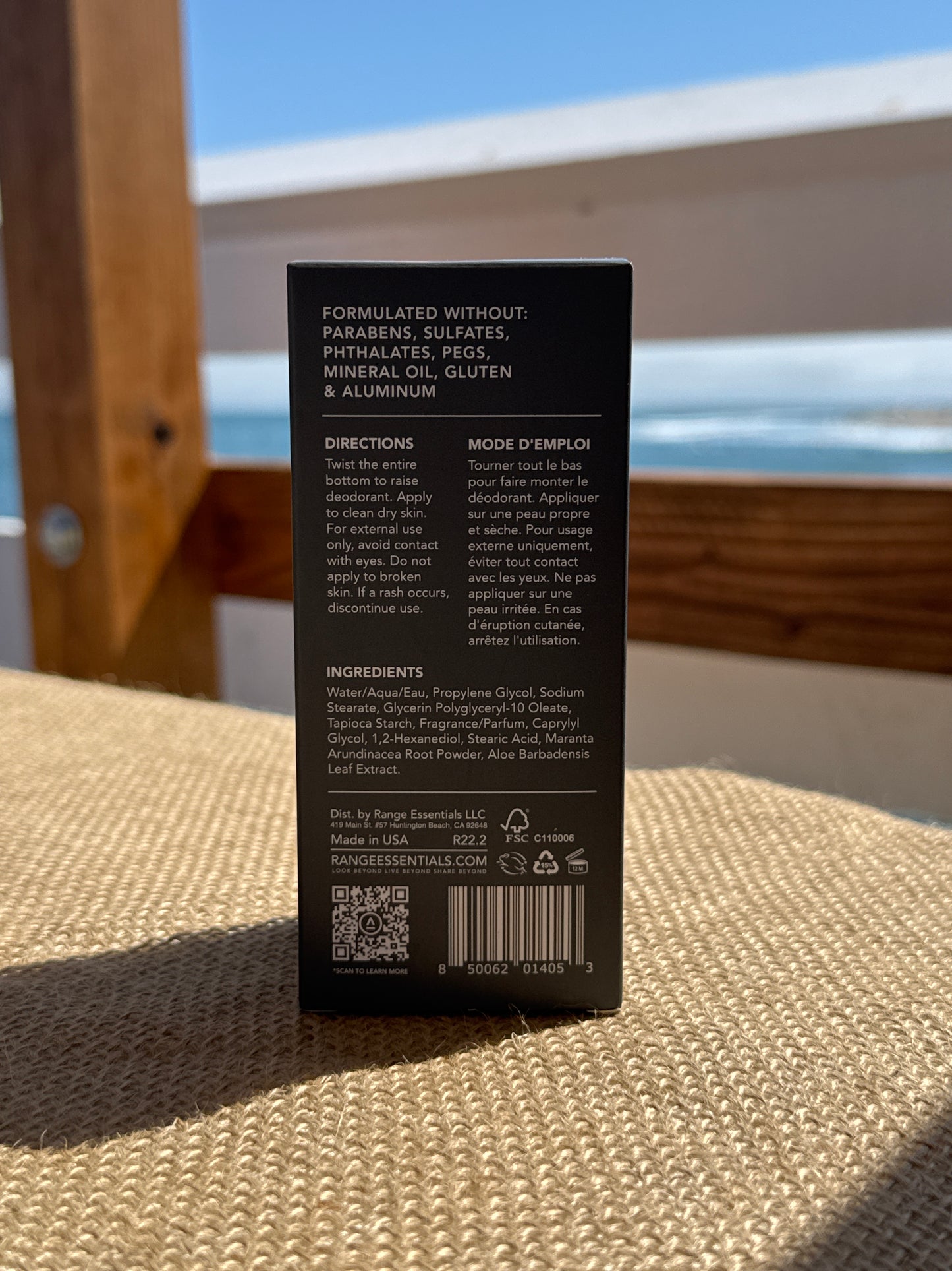 RANGE - Bergamot & Black Spruce Natural Deodorant